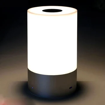 

Gift Color Changing LED Night Light Home Decor Touch Control Desktop Bedroom USB Rechargeable Atmosphere Dimming Portable