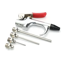 5 шт./компл. воздушный компрессор удар серый цвет с красноватым отливом инструмент Npt воздухозаборное отверстие комплект спрей вентилятор игла для насоса для очистки Аксессуары для инструментов