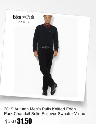 Свитера, теплый пуловер для мужчин, повседневный полосатый свитер с круглым вырезом, мужская одежда на осень и зиму, вязаная одежда Eden Park Pull Homme 7088