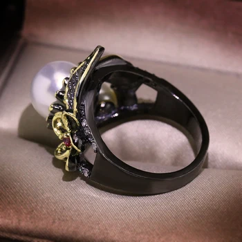 

High quality Freshwater pearl fashion retro boutique ring for women s925 silver wedding party engagement ring jewelry