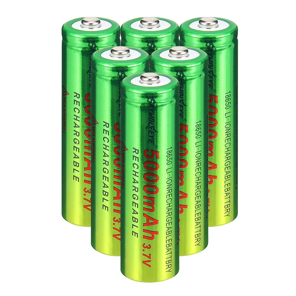 SKYWOLFEYE 18650 фонарик 3,7-4,2 V аккумуляторная литиевая батарея 1200 Miliamps 18650 литиевая батарея