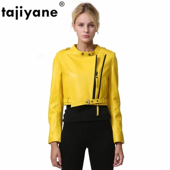 

100% Sheepskin Coat Female Real Genuine Leather Jacket Women Fashion Spring Streetwear Fit Natural Leather Jackets BN15A3851 PY4
