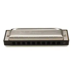Лебедь гармоники 10 отверстий 20 Тон Ключ C Silver Цвет блюз, Джаз фолк-рок музыка музыкальный инструмент диатоническая Арфы SW1020-7