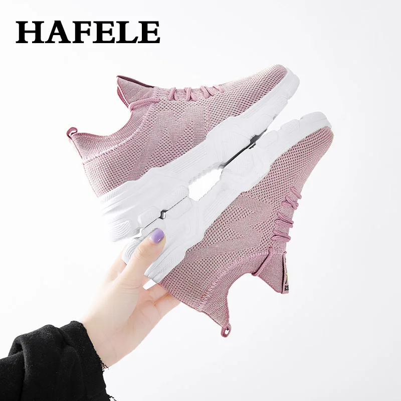 Новинка, Женская прогулочная обувь, модные уличные дышащие кроссовки, сетчатые, толстая подошва, Frenulu, повседневная, Спортивная, легкая