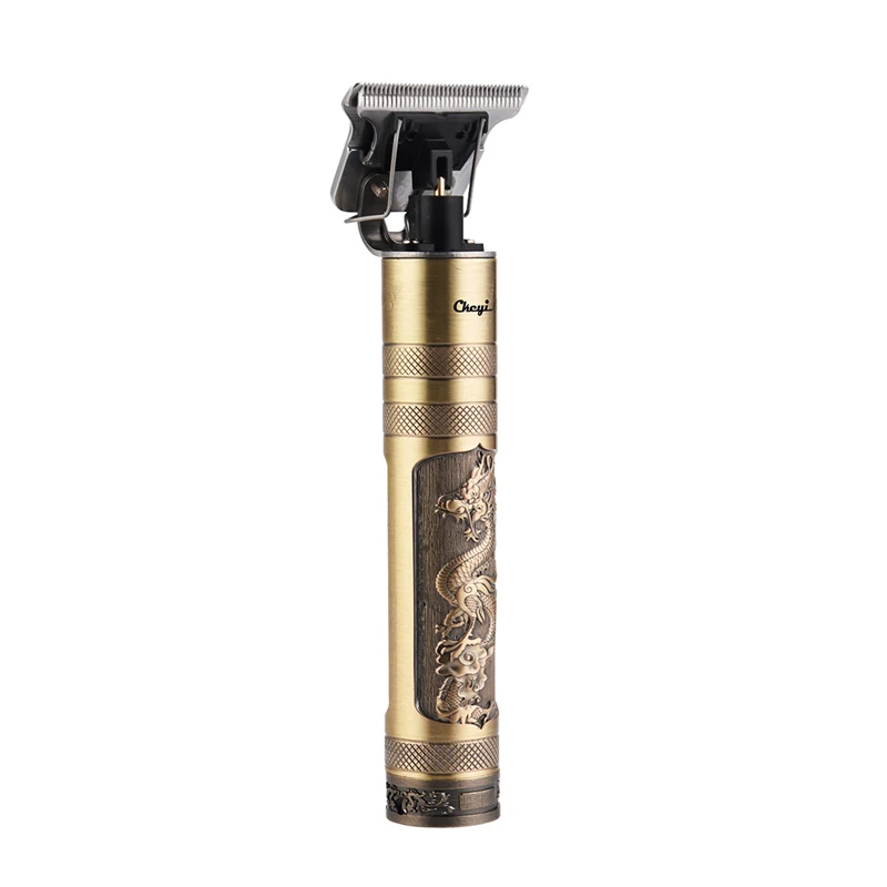 Máquina de Cortar Aparador de Barba Corte de Cabelo Recarregável Cerâmica Cabelo t Lâmina Barbeiro 0mm Borda T-outliner Usb Pro 17 Cheap Aparadores de pelo