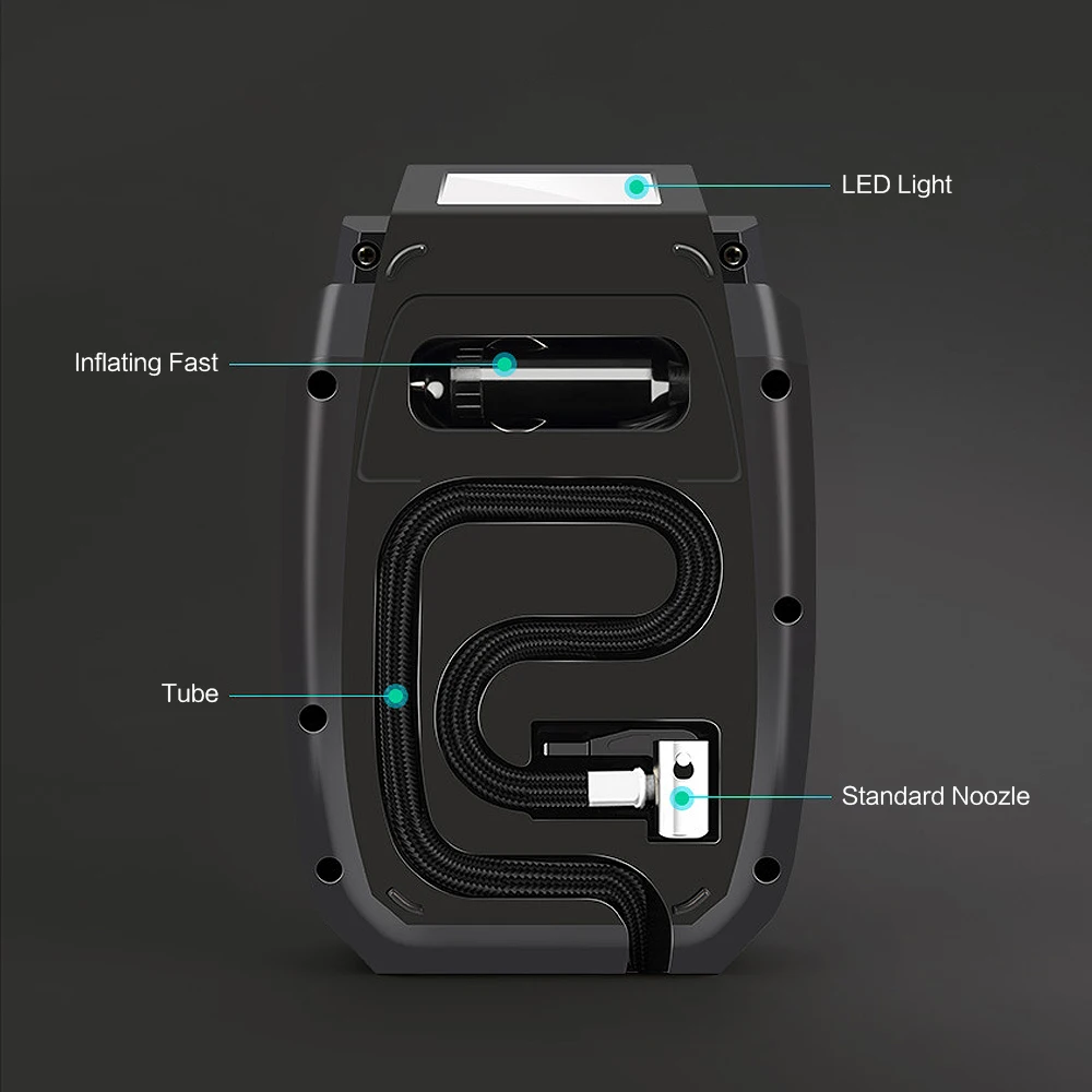 Kopen Fineed Compressor Luchtpomp 12 V Luchtcompressor Autoband Inflator 150PSI 35L Min Touch Screen Auto Met Led voor Auto