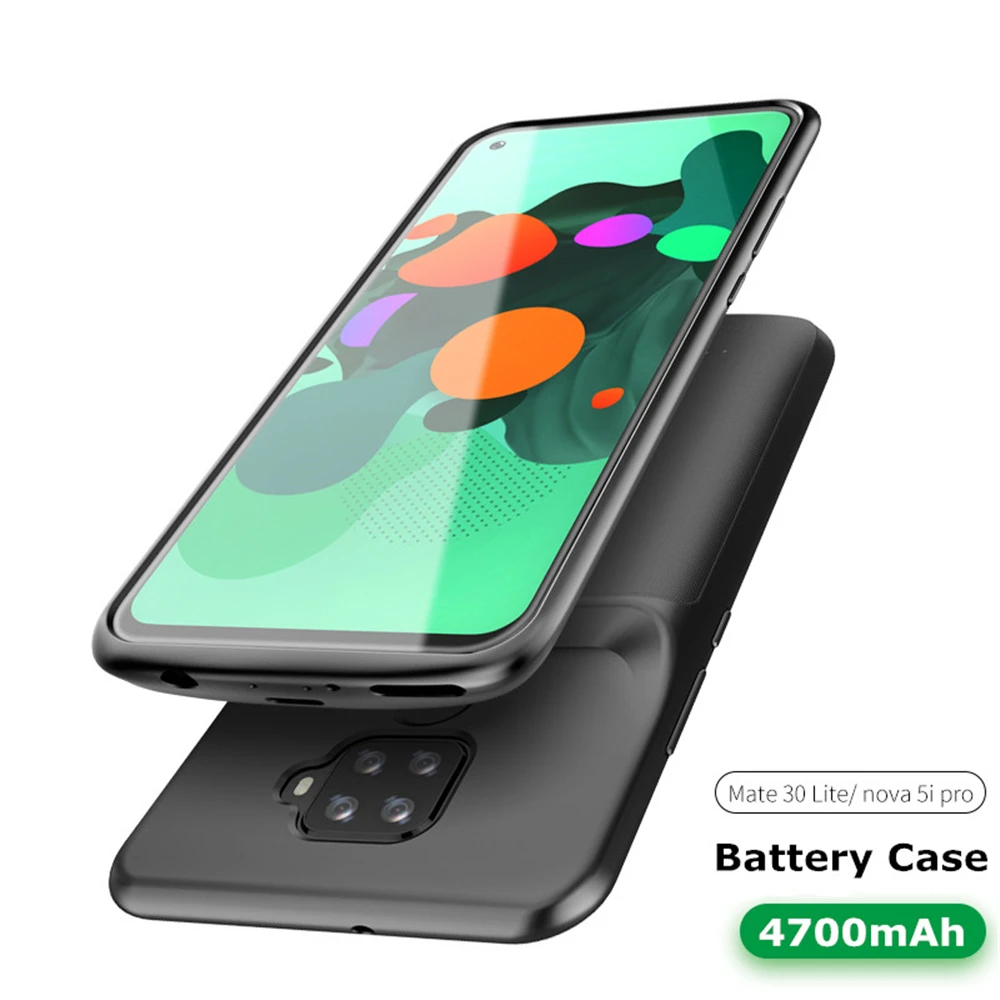 4700 мАч зарядное устройство чехол s для Hauwei mate 30 Lite чехол для аккумулятора внешний аккумулятор чехол для Hauwei Nova 5i Pro