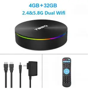 4G 32G T95Q S905X2 Android ТВ коробка Ethernet 1000 м 4 Гб ram 64G 32G 4K H.265 2,4G/5G WiFi 3D телеприставка - Цвет: 4G 32G