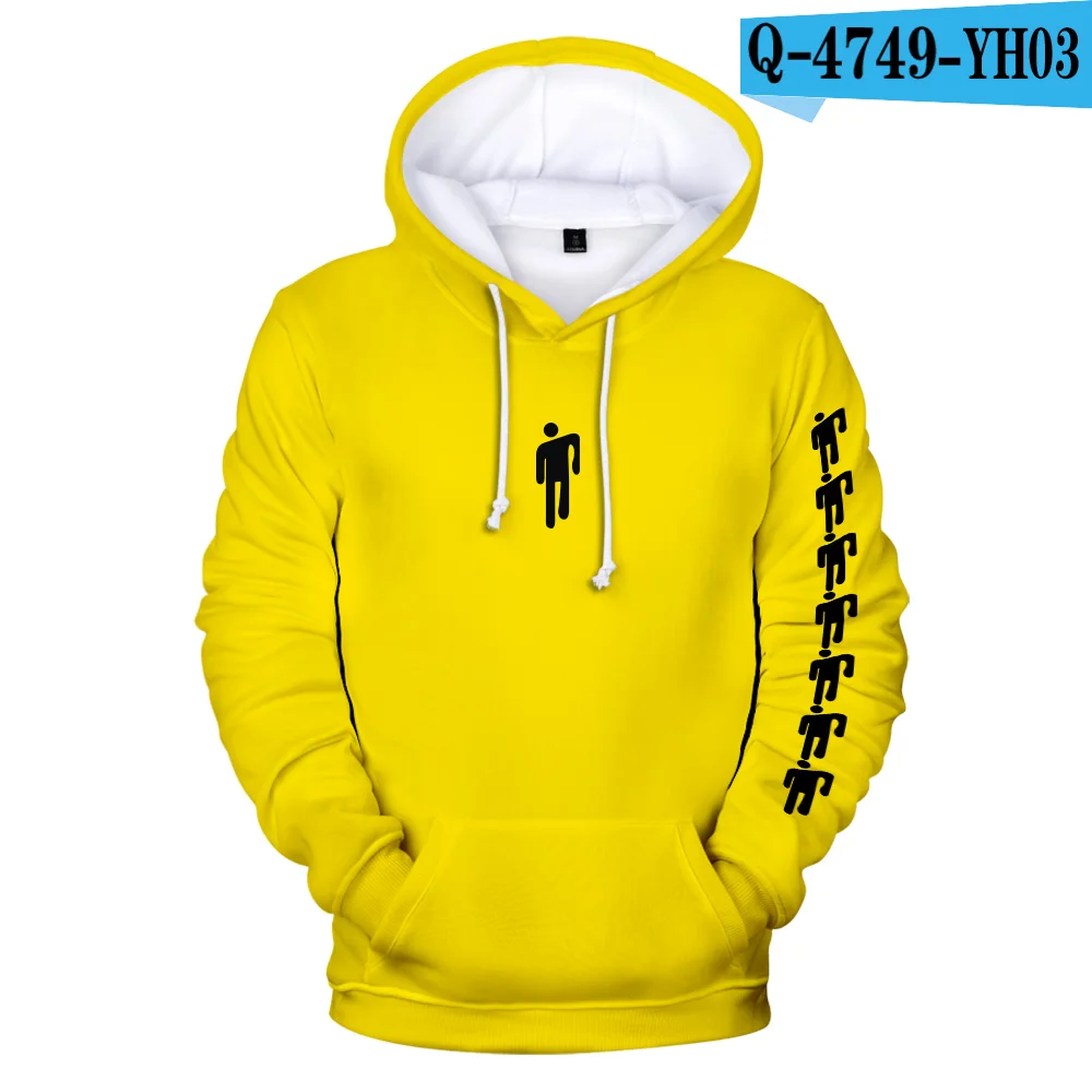 Новое поступление, худи Billie eilish, Толстовка для мужчин и женщин, Осень-зима, уличная одежда, худи Billie eilish, толстовка, женская одежда - Цвет: 3D
