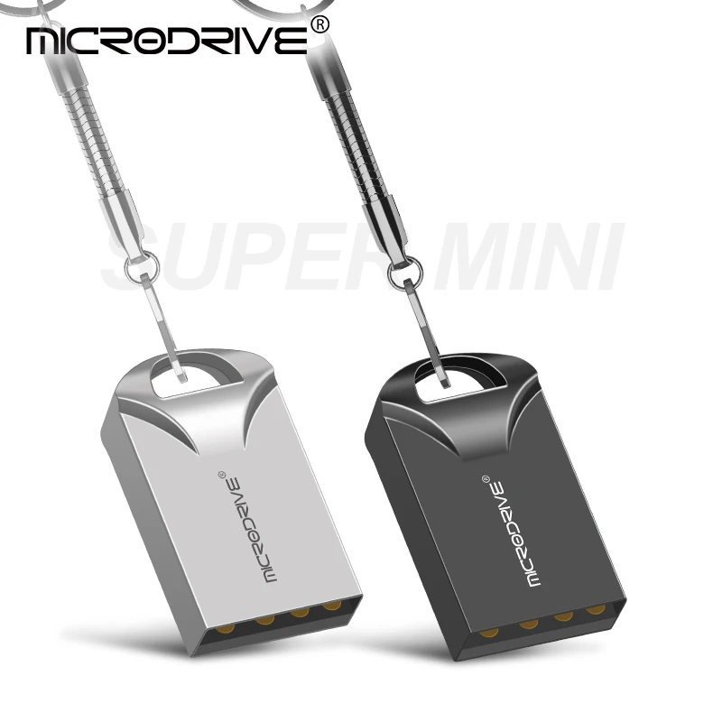 Мини металлический USB флеш накопитель 16 Гб оперативной памяти 32 встроенной 64GB 128G