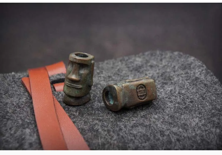 EDC Бронзовый нож бусины кулон уличный Паракорд DIY украшения бронза снаряжение для кемпинга EDC инструменты