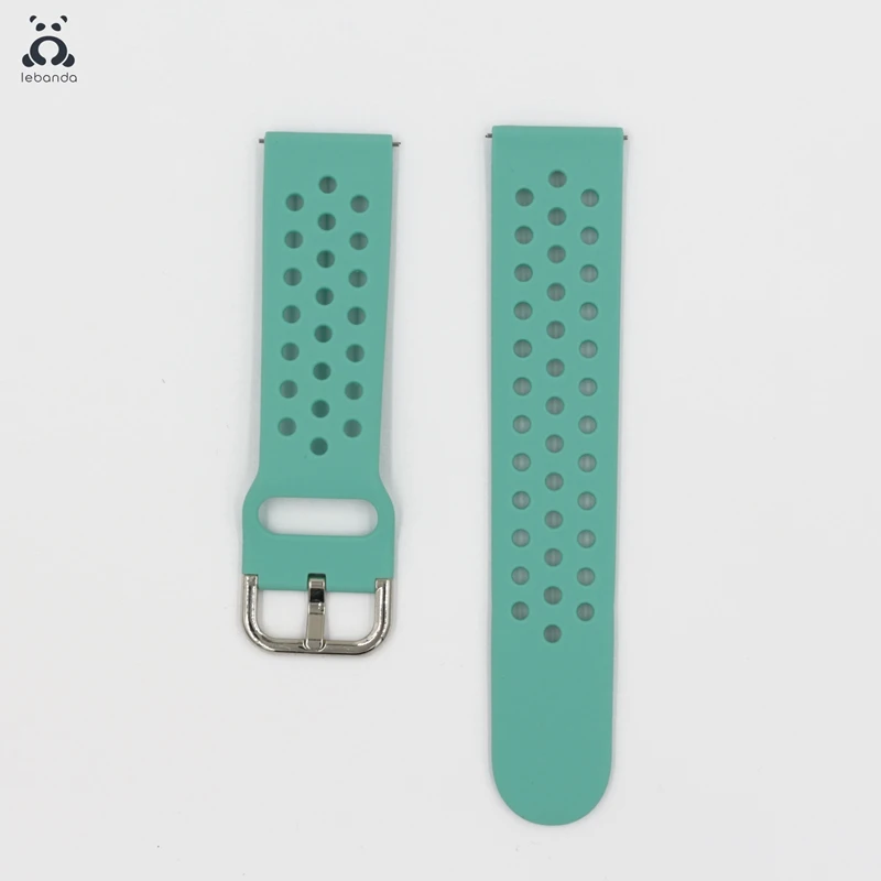 Mint Green Lebanda спортивный ремешок для смарт-часов Galaxy Watch Active/42/46 мм, ремешок для HUAWEI GT силиконовый ремешок из мягкой дышащей ткани замена 20 мм/22 мм - Цвет ремешка: Mint Green