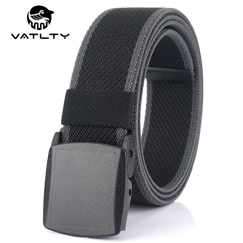 VATLTY Metal Free Stretch Belt Men Strong Nylon Quick Release Buckle