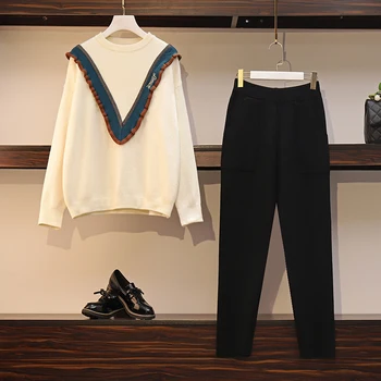 

big yards western style suits sister sweater haroun pants two-piece