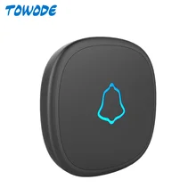 TOWODE – bouton de sonnette sans fil F52, pour l'extérieur, étanche, sécurité domestique, bouton de porte tactile, fonctionne avec le Kit de sonnette M525