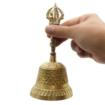 

Tibetan Buddhist Meditation Bell And Dorje Set Shiplies Extra Loud Multi-Purpose Hand Call Bell