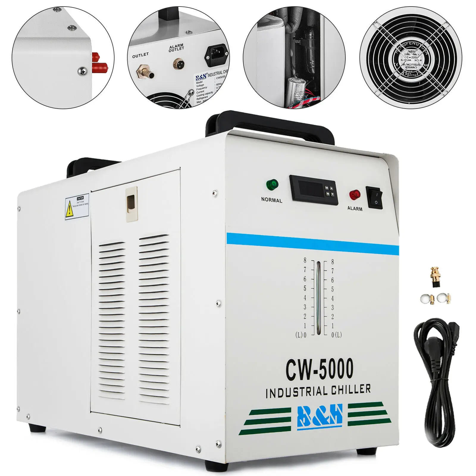 CW-5000 промышленный охладитель воды Co2 лазерный шланг емкость 6 л | Инструменты
