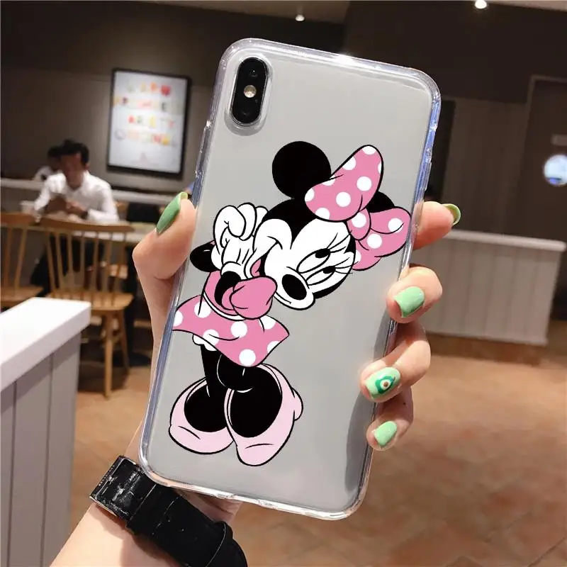 miniywt Милый мультяшный мягкий чехол из ТПУ s для iPhone XR для iPhone X XS Max 5 5S S SE 4 4S 8 7 5C 6 6S Plus 11 Pro Max чехол Fundas - Color: miniywt