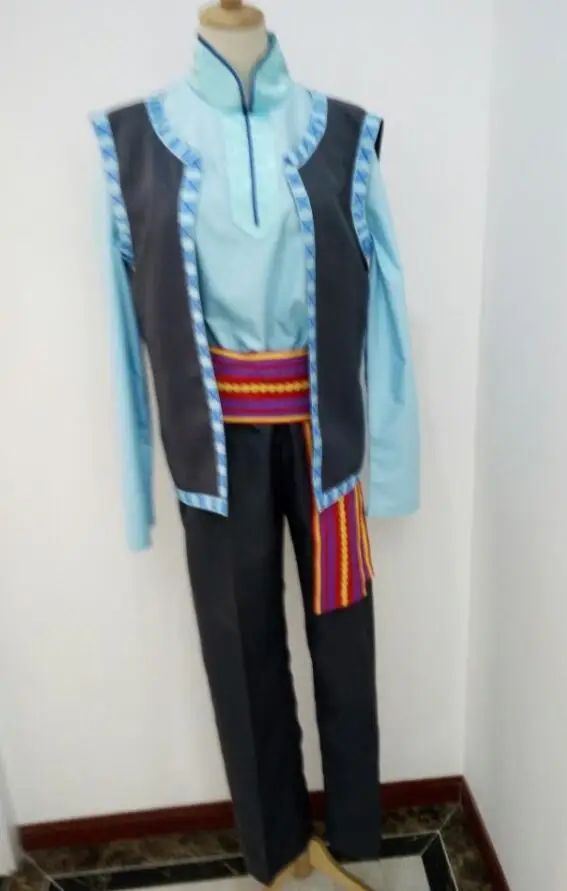Kristoff косплей костюм Взрослый для мужчин s полный комплект одежда, костюм на хеллоуин для мужчин - Цвет: costume