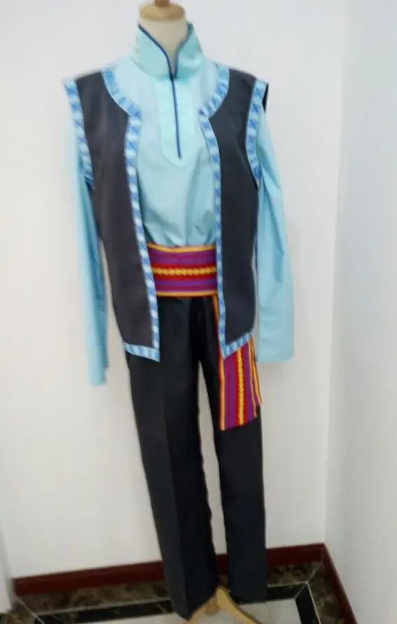 costume Kristoff косплей костюм Взрослый для мужчин s полный комплект одежда, костюм на хеллоуин для мужчин - Цвет: costume