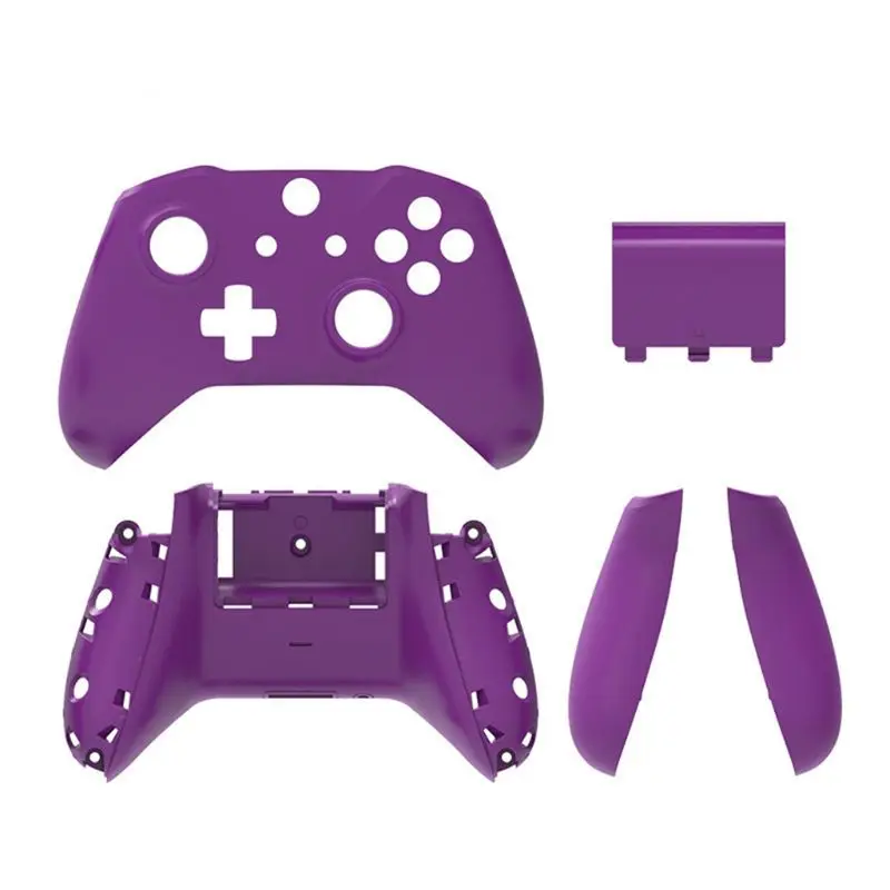 Фиолетовый Замена задней оболочки для Xbox One тонкий матовый заменить боковые ручки крышка батареи - Цвет: Фиолетовый