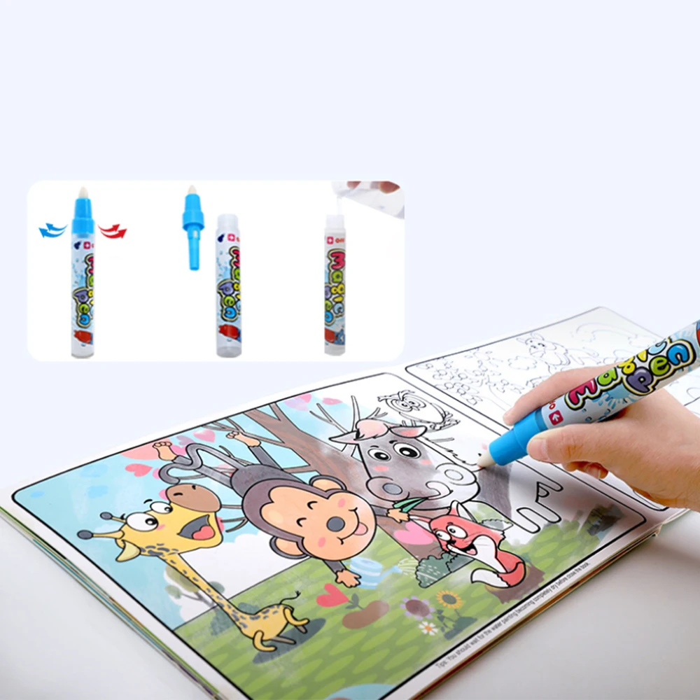 Educational Painting Toys 3D Animation Magic Box Grating Jigsaw Puzzle Will Move the Card Animal Cognitive Painting Toys