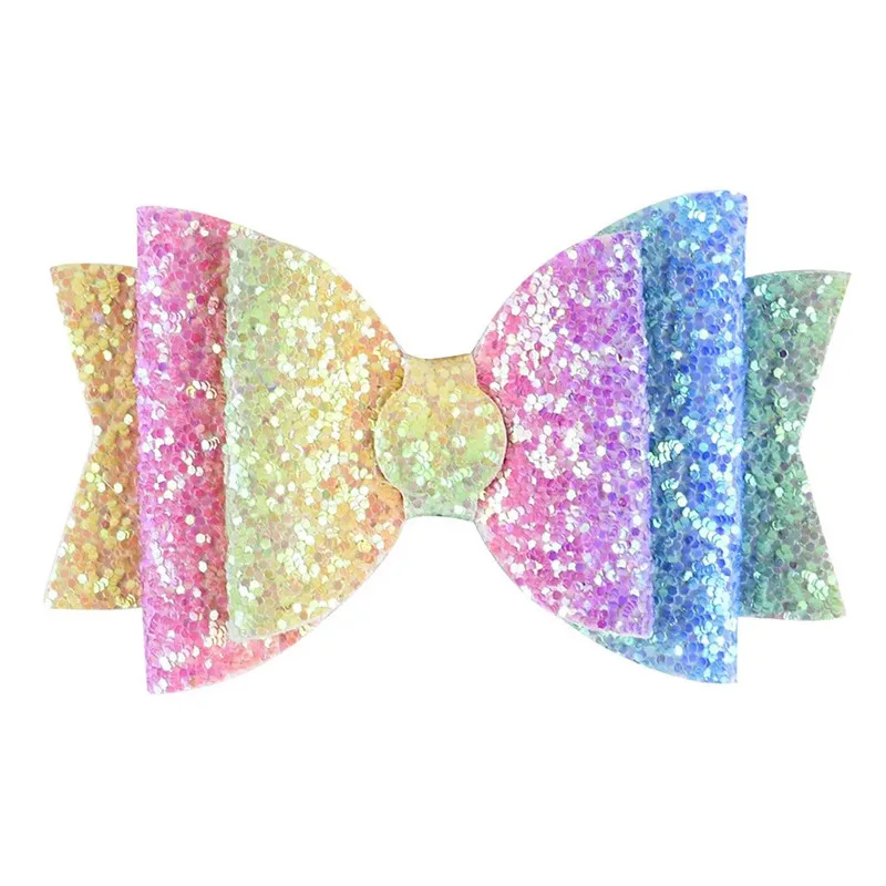 MIXIU/1 шт., 3,5 дюйма, блестящие эксклюзивные заколки с бантами для волос, ручная работа, бант, Шпилька для маленьких девочек, аксессуары для волос