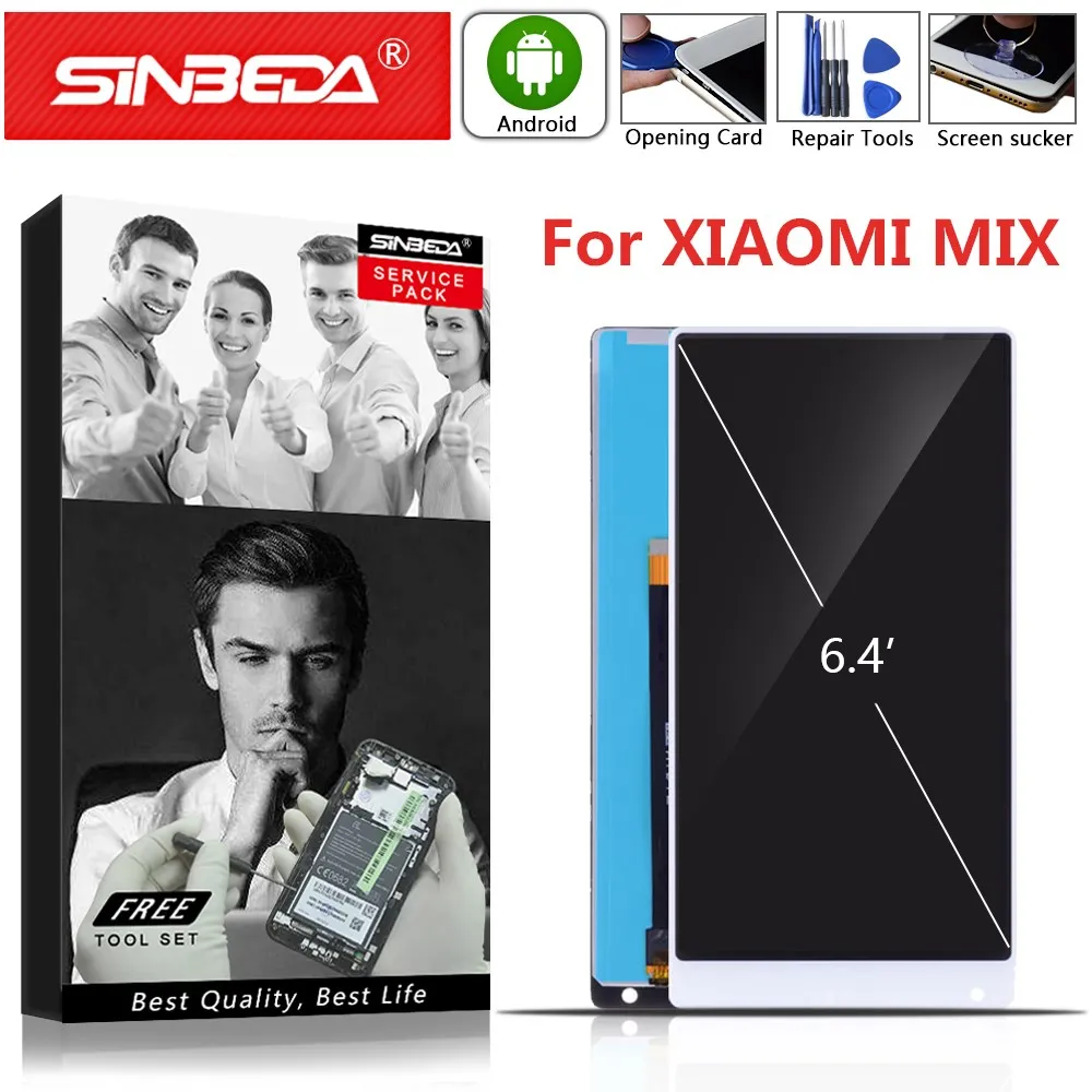 6 4 &quotдля XIAOMI MI Mix ЖК-дисплей сенсорный экран с рамкой дигитайзер сборка для Xiaomi MIX
