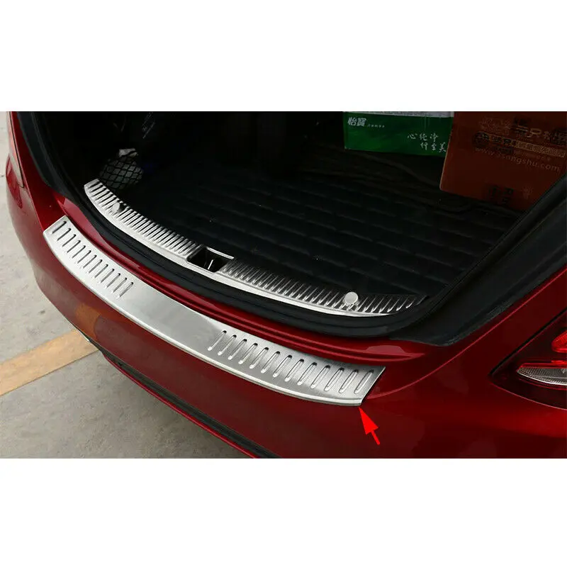 Нержавеющая защитная пластина заднего бампера крышка подходит для Mercedes Benz C Class W205