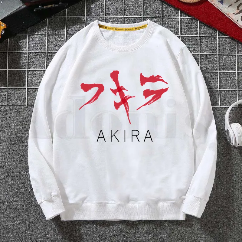 

Akira Shotaro Kaneda Biker The Capsule Japan Anime Hoodies Sweatshirt Print Trend Mens Clothes Hip-Hop Male Crewneck Hoodies Men