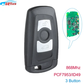 

Keyecu Smart Remote Key 3 Button FSK 868 MHz PCF7953 Fob for BMW F Chassis FEM / BDC CAS4 CAS4+ FCCID: YGOHUF5662