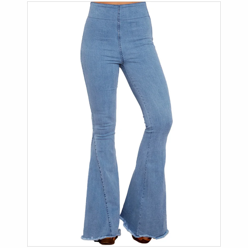 flare jeans elastic waist