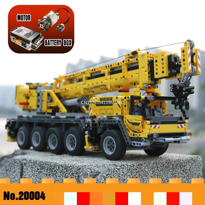 

20004 Technic series Motor Power Mobile Crane Mk II Car Model Building Kits Blocks Bricks Compatible With 42009 gifts