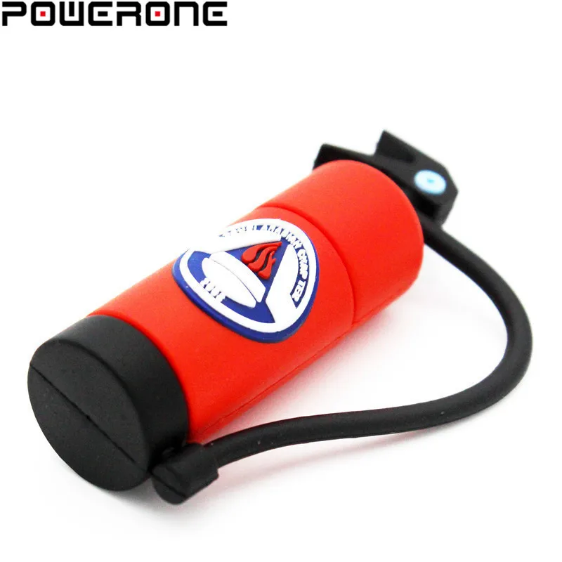 POWEONE мультяшный Огнетушитель флеш накопитель 4 ГБ 8 16 32 64 противопожарный usb флешки