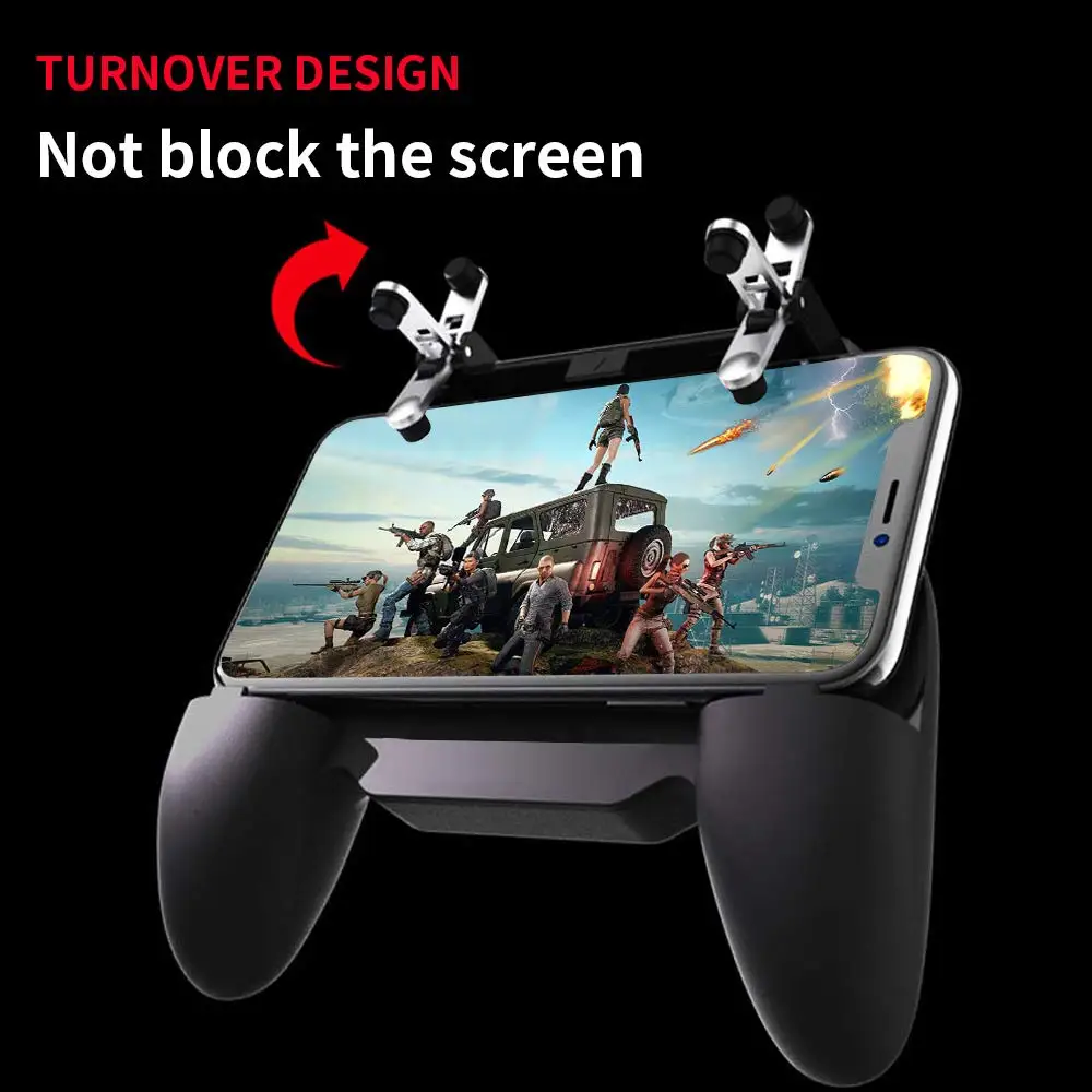 Контроллер Джойстик R1 L1 Shooter joypad игровой коврик кулер вентилятор с 2000/4000mAh power Bank l1r1 для телефона android iphone