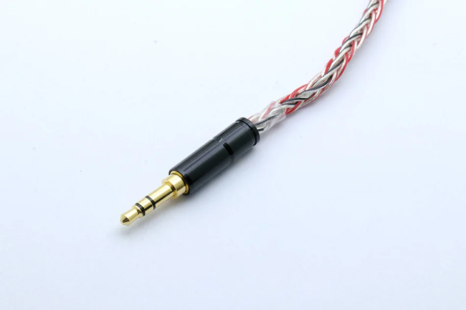 1,0 мм x 8 Core HIFI посеребренный обновленный кабель 3,5/2,5 Разъем MMCX/2Pin разъем для улучшения глубины саундстажа и присутствия