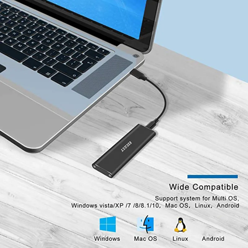 Высококачественный профессиональный Прочный портативный шасси SSD адаптер USB 3,1 USB C поддержкой UASP