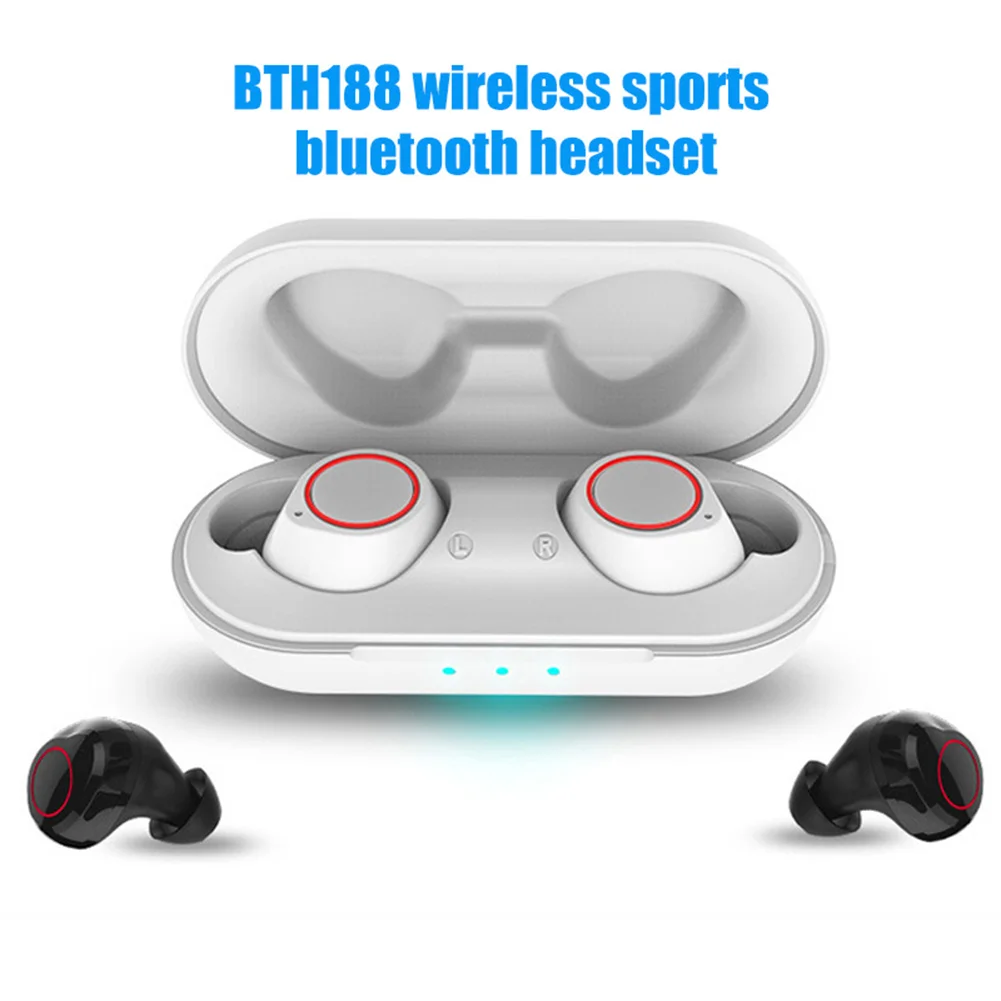 BTH188 TWS беспроводные Bluetooth стерео спортивные наушники вкладыши с зарядной коробкой
