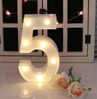 Светодиодный ночник с 3D подсветкой, алфавит, вечерние, свадебные, декоративные модели - Мощность в ваттах: 5