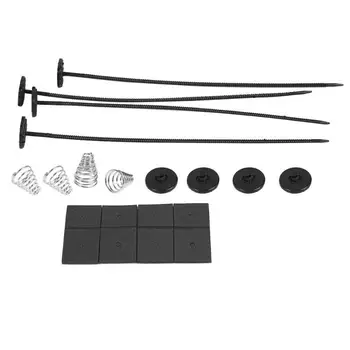 

1 Set Universal Car Electric Radiator Cooling Fan Mount Fitting Kit Durable Plastic Metal with Long Service Life Ties Straps
