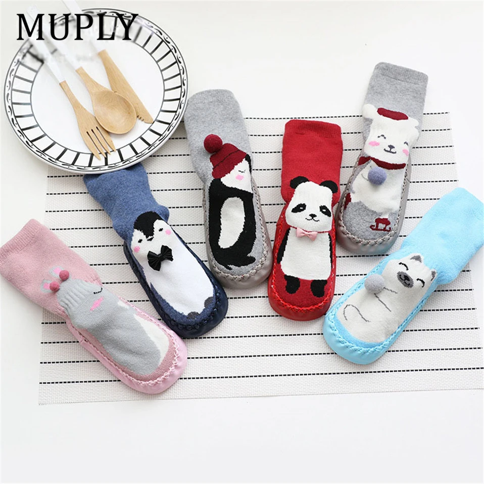 Зимние носки для малышей маленьких мальчиков и девочек chaussette/Хлопковые