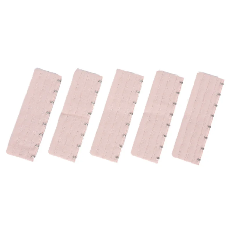 5Pcs/lot 3 Rows 8 Hooks Bra Extenders Nylon Clasp Strap Women Bra Strap Extender Intimates Accessory