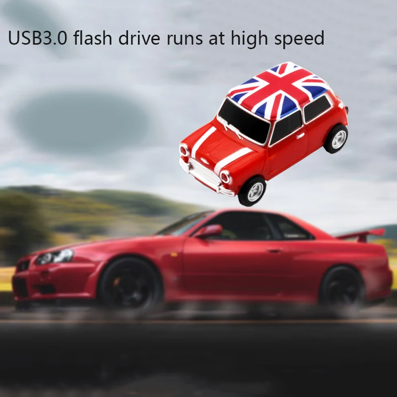 Корабль Symulacja samochodu 64 ГБ USB мини Kreatywny Cooper Samochody Modelu usb 3 0 флэш карта памяти Флеш