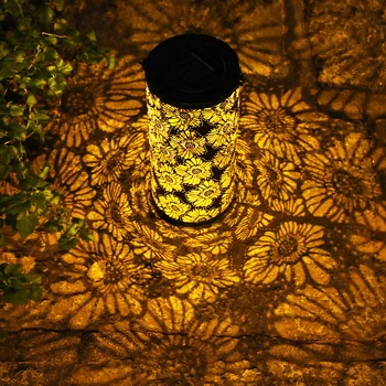 

Night Light Warm Lighting Solar Lantern Outdoor Lights Flower Pattern Table Lamp Courtyard Party Walkway Terrace Garden Lawn D30