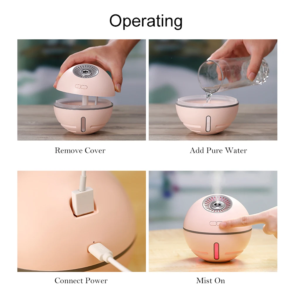 300ML Ultrasonic Fogger Aroma essential oil humidifier diffuser For bedroom office Air humidificador Mist Maker For home parlor