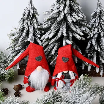 

Christmas Faceless Gnome Santa Xmas Tree Hanging Ornament Doll Decoration For Home Pendant Gifts Drop Ornaments Party Supplies