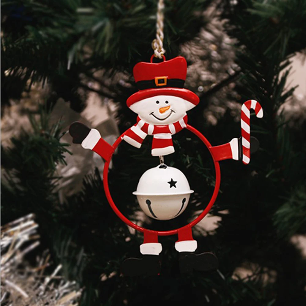 

Christmas Tree Ornaments Santa Claus small bottle Toys Doll Hang Wrought Iron New Year Gift Home Christmas Decoration Supplies