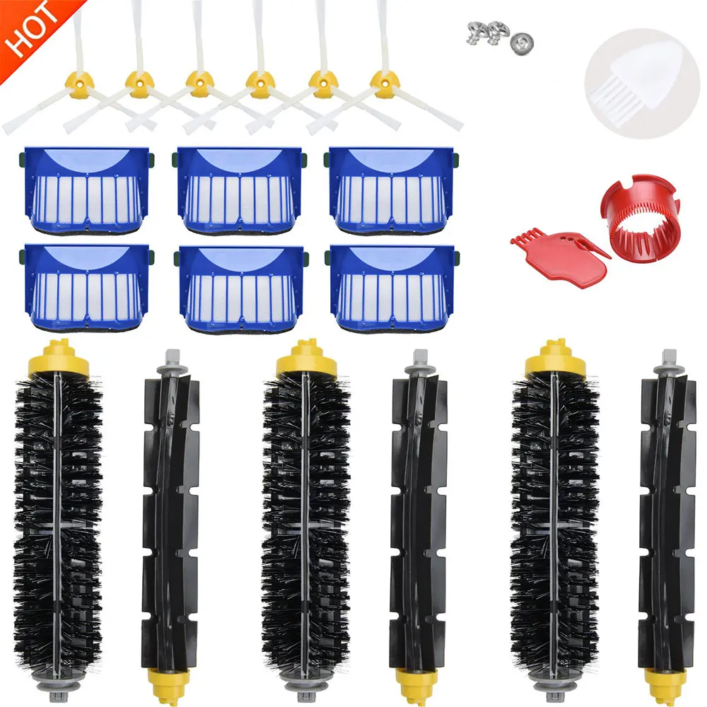 23PCS kit Комплект аксессуаров для iRobot Roomba пылесос 600 серии 690 680 660 651 650& 500 серии - Цвет: 23PCS kit
