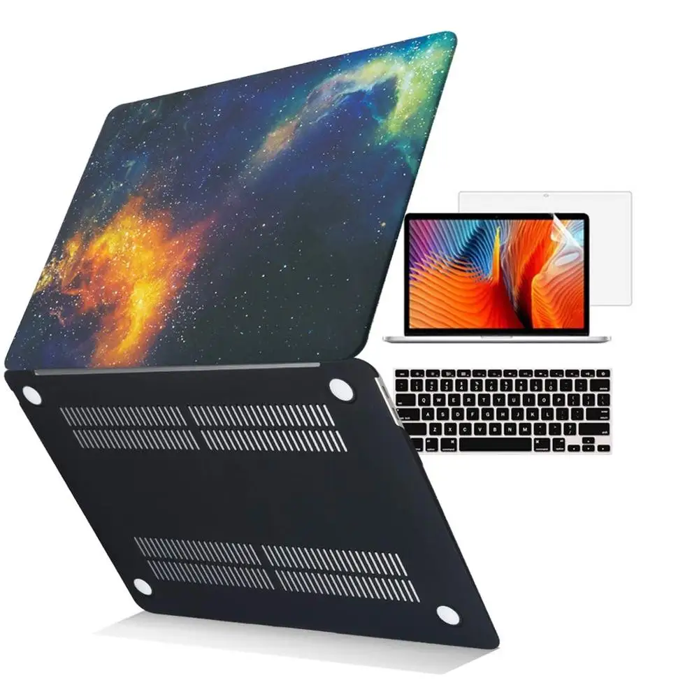 Красный Сумка для ноутбука, чехол для Macbook Air 13, чехол-клавиатура для Macbook Air Pro retina 11 12 13 15 Mac Book 13,3, 15,4 дюймов, сенсорная панель - Цвет: Красный
