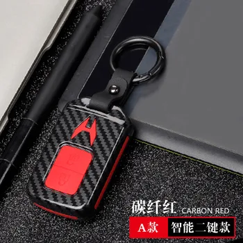 2 pulsante di gomma della copertura di chiave dell'automobile della cassa del supporto per honda Vezel città civic Jazz CRV Crider HRV Fit Freed Smart accessori chiave - 2 pulsante di gomma della copertura di chiave dell automobile della cassa del supporto per